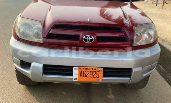 Acheter Occasion Voiture Toyota 4Runner Rouge à Monrovia, Comté de Montserrado Acheter Occasion Voiture Toyota 4Runner Rouge à Monrovia, Comté de Montserrado