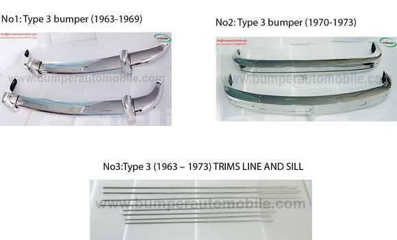 Volkswagen Type 3 bumpers